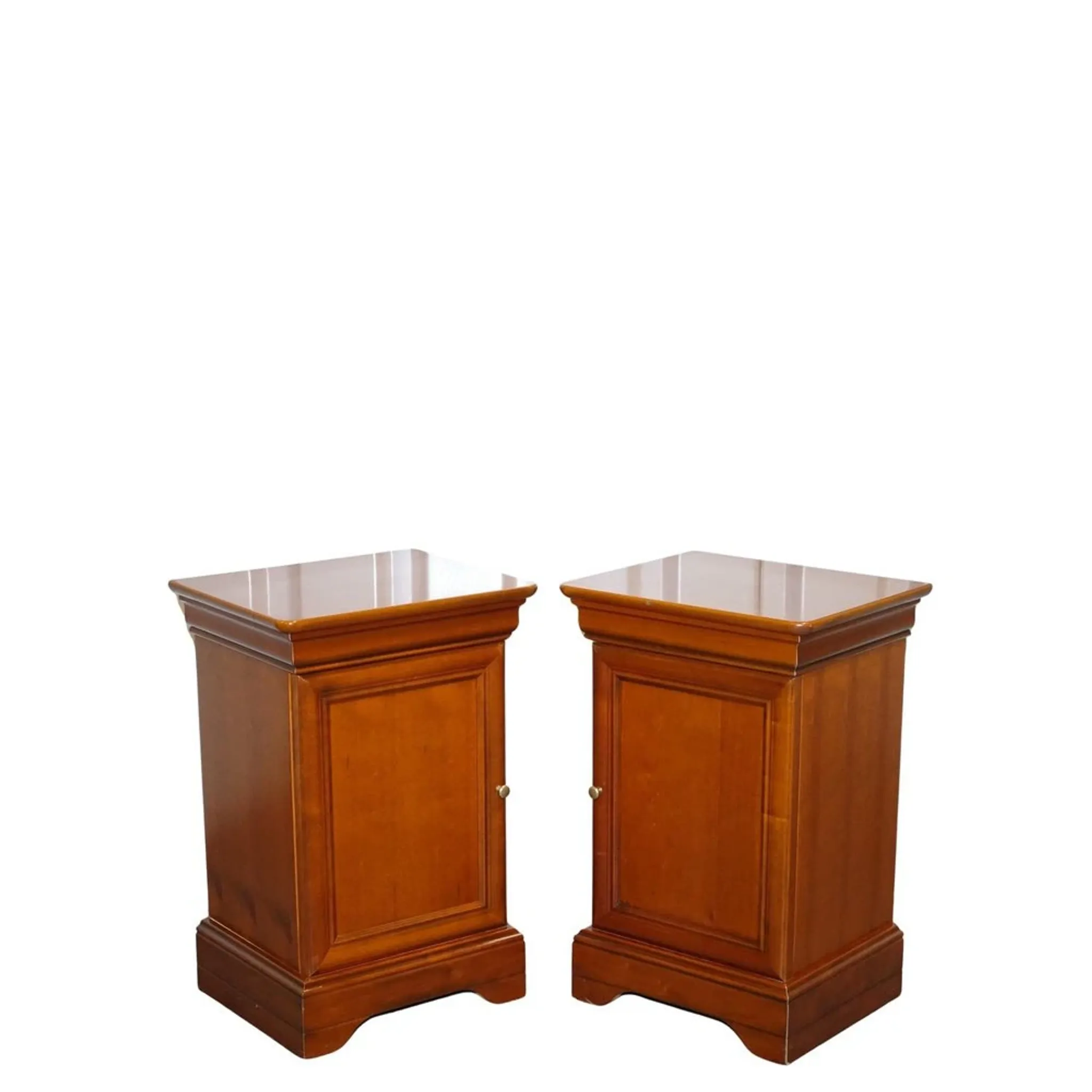 Vintage Cherry Nightstands, France, Set of 2