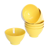 6 yellow bowls Moulin des Loups