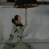 Lampe Arlequin-Pierrot art déco cubiste