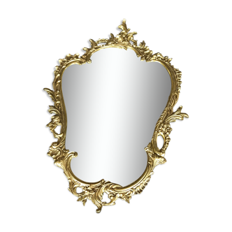 Miroir in bronze gilded style rocaille 68 x 42 cm