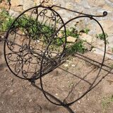 Round wrought iron table
