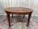 Extendable oval table in Louis XVI style – Walnut and Burl Marquetry