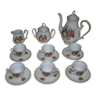 Former coffee service "Fena Porzellan", 15 pieces made in Germany