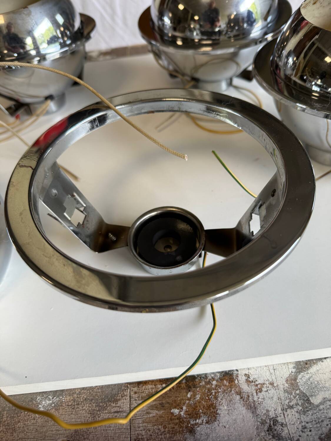 Vintage recessed spotlights