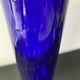 Vintage Scandinavian cobalt blue bubble glass vase from the brand.