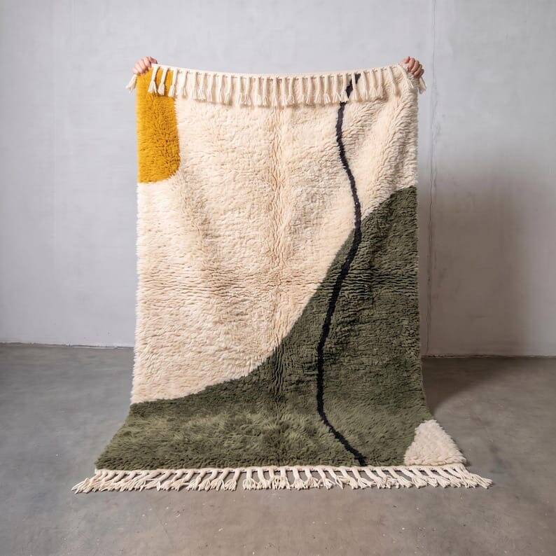 Traditional handmade Berber rug 1.5/2.5 m