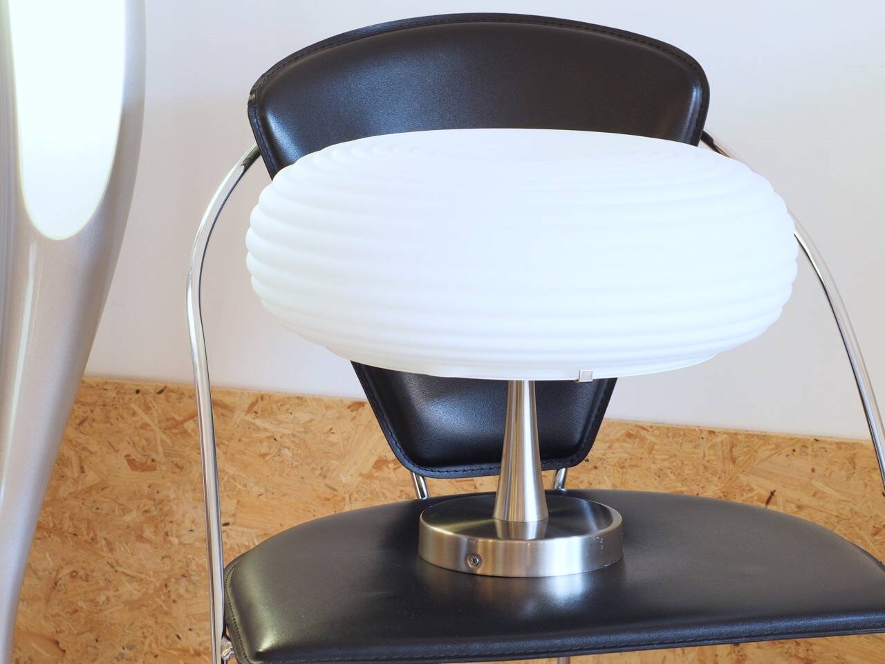 Suspension soucoupe en verre ondulé de style Space Age, ACB Iluminacion