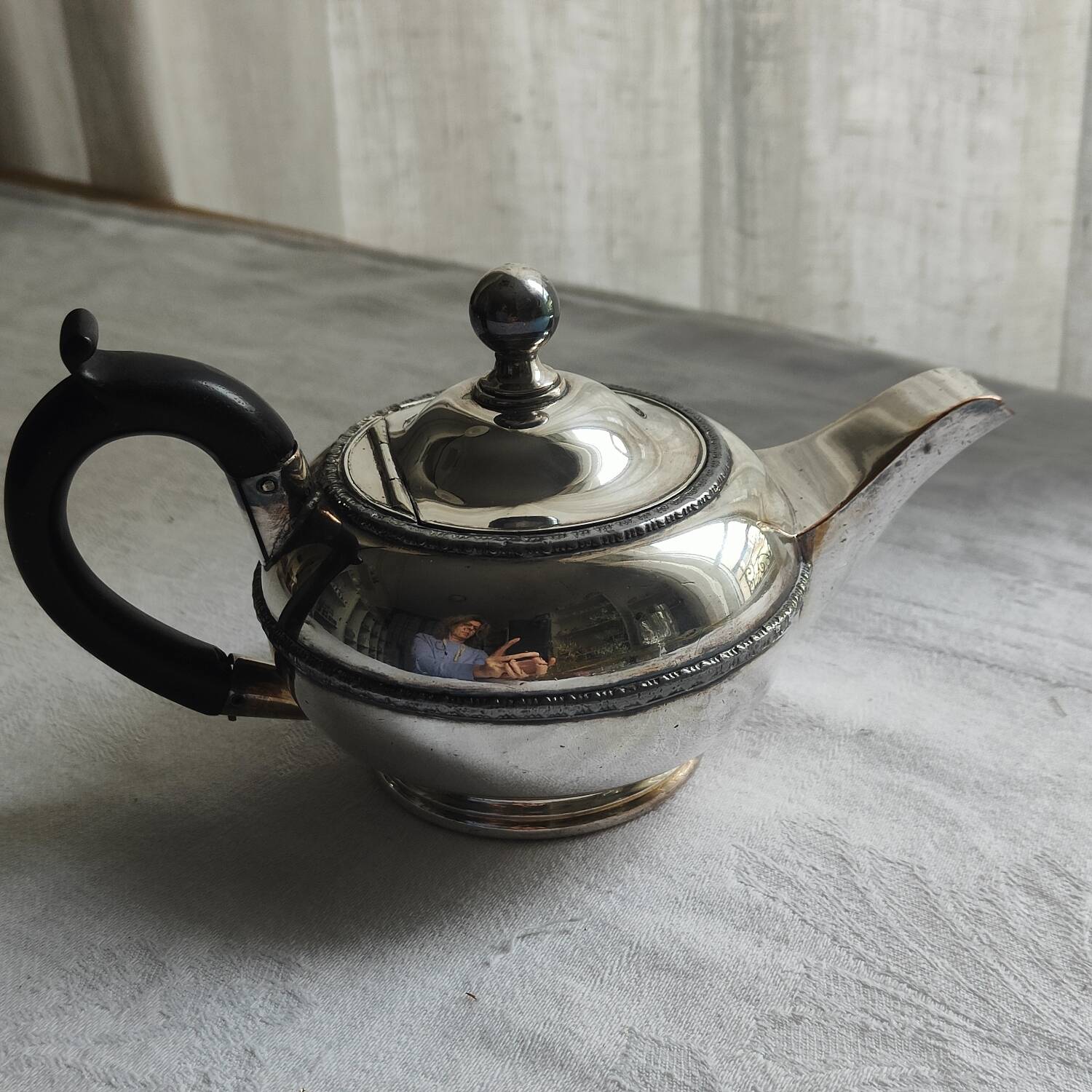 Hj Linton 3 piece silver metal set