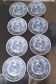 Blue flat plates Villeroy & Boch Burgenland edition