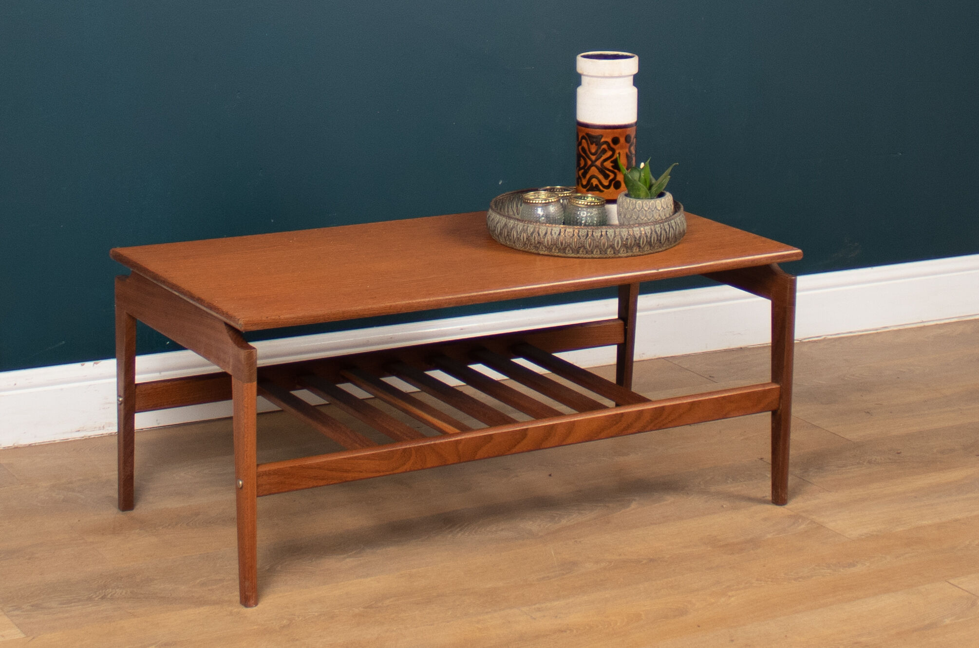 Retro Teak 1960s Mid Century Danish Style Coffee Table