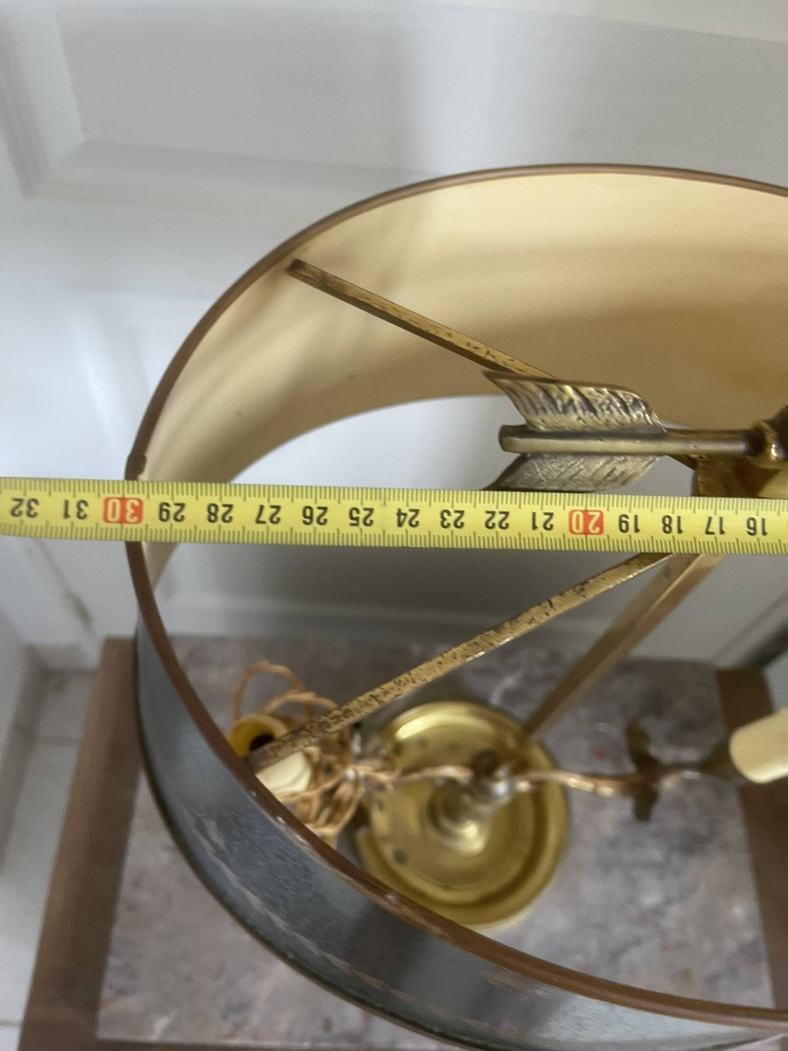 Antique Bouillotte Lamp 2 Lights Swan Lucien Gau Gilded Bronze Empire Napoleon