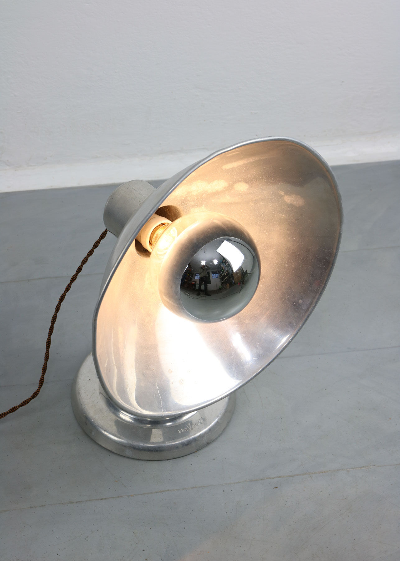 Mid-century Aluminium Adjustable Table Lamp, 50s