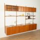 FM Møbler wall unit by Kai Kristiansen, 1960s, teak, restored