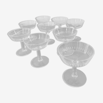 Old champagne glasses ART DECO