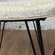 Pair of Eiffel foot stools and 60s skai seating