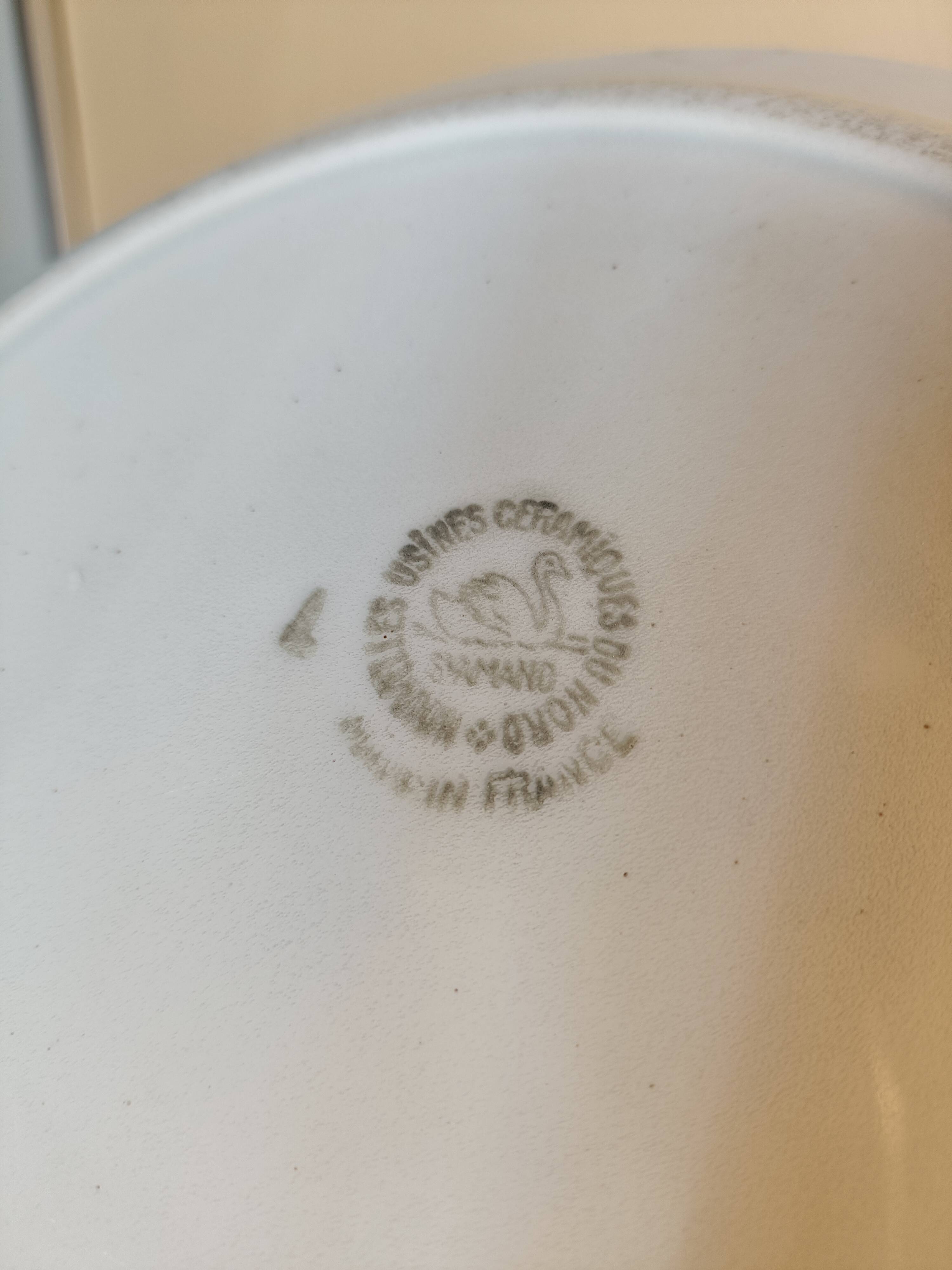 Shallow dish ceramic slipware from the North.