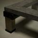 Large Maitland-Smith tessellated stone and brass coffee table 1980s