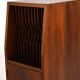 Cabinet with vinyl storage compartment