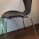 Series of 4 chairs 3107 by Arne Jacobsen edition Fritz Hansen