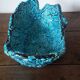 Coupe en faïence turquoise