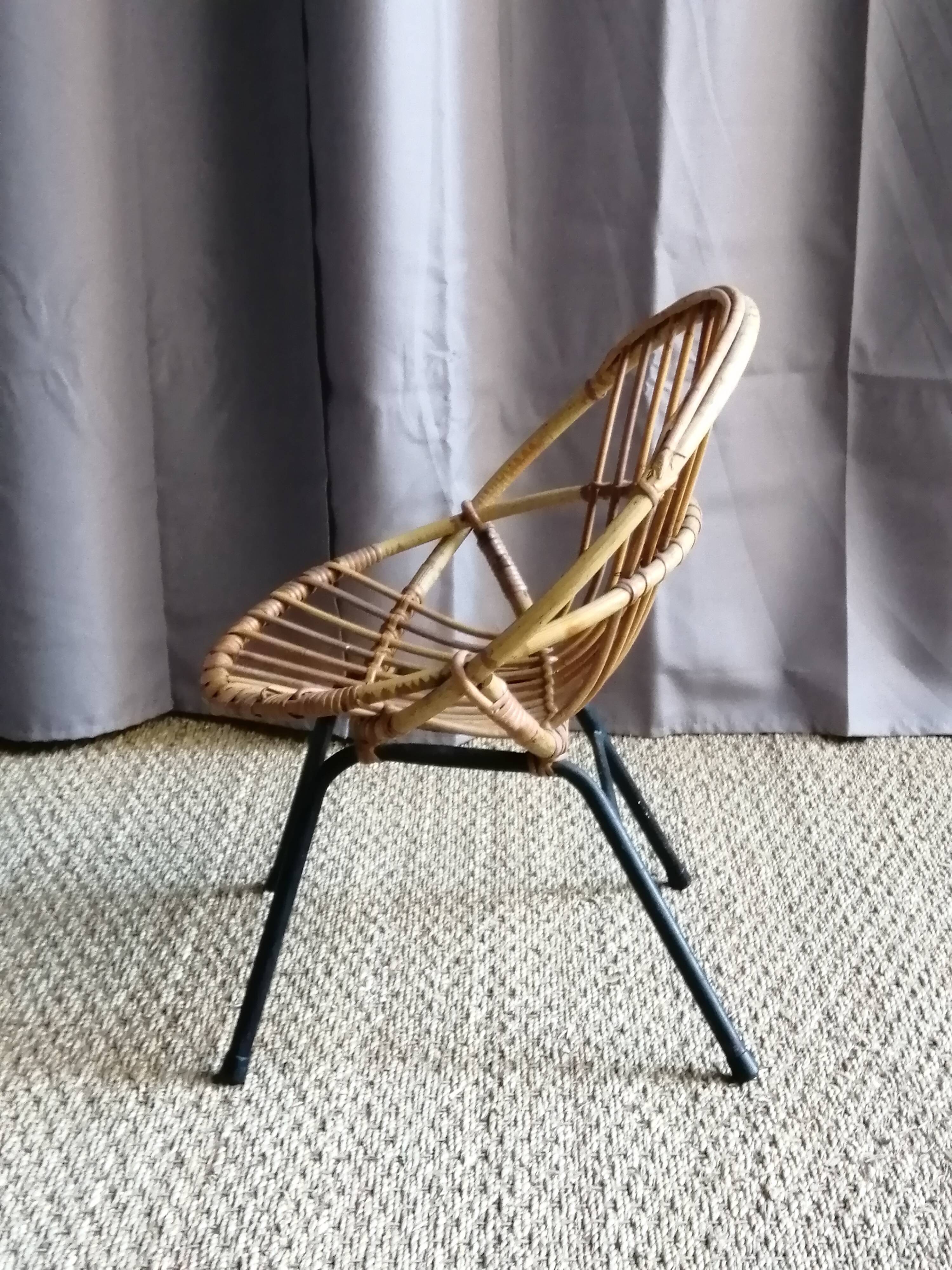 "VINTAGE 60" CHILD'S RATTAN CHAIR