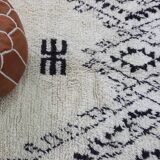 Handmade wool Berber rug 292 X 147 CM