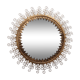 Golden wrought iron Chaty mirror 1960