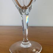 12 crystal wine glasses Lorraine Lemberg Bristol size