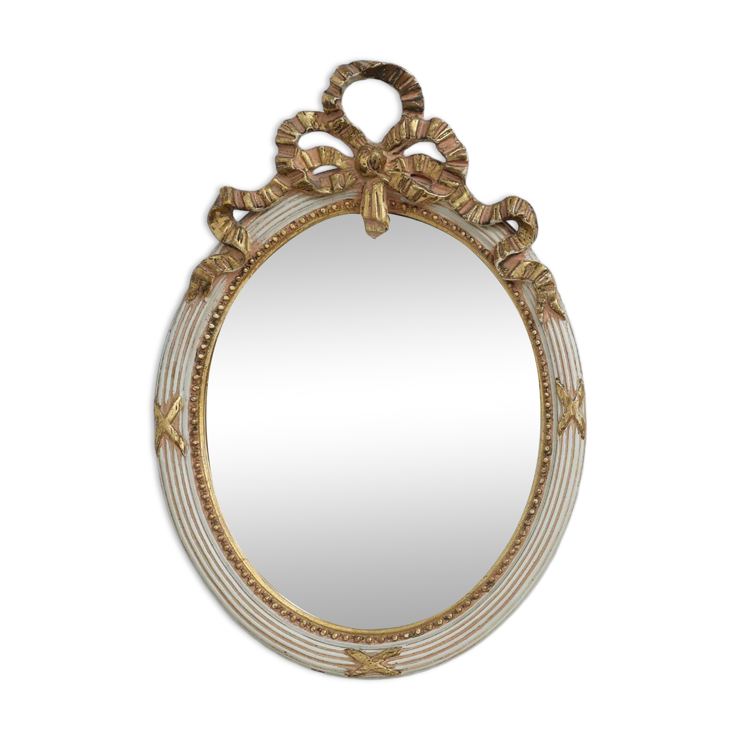 20th Century Louis XVI Baroque Style Mirror in Carved Wood, France