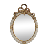 Miroir baroque Louis XVI du XXe siècle en bois sculpté, France
