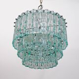 Ground Crystal Chandelier by Cristal Art, Italy, 1970s