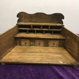 Shelf antique wooden grocery store