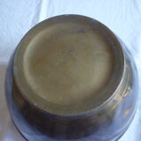 Cache pot brass floral décor