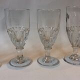 8 blown flared glasses