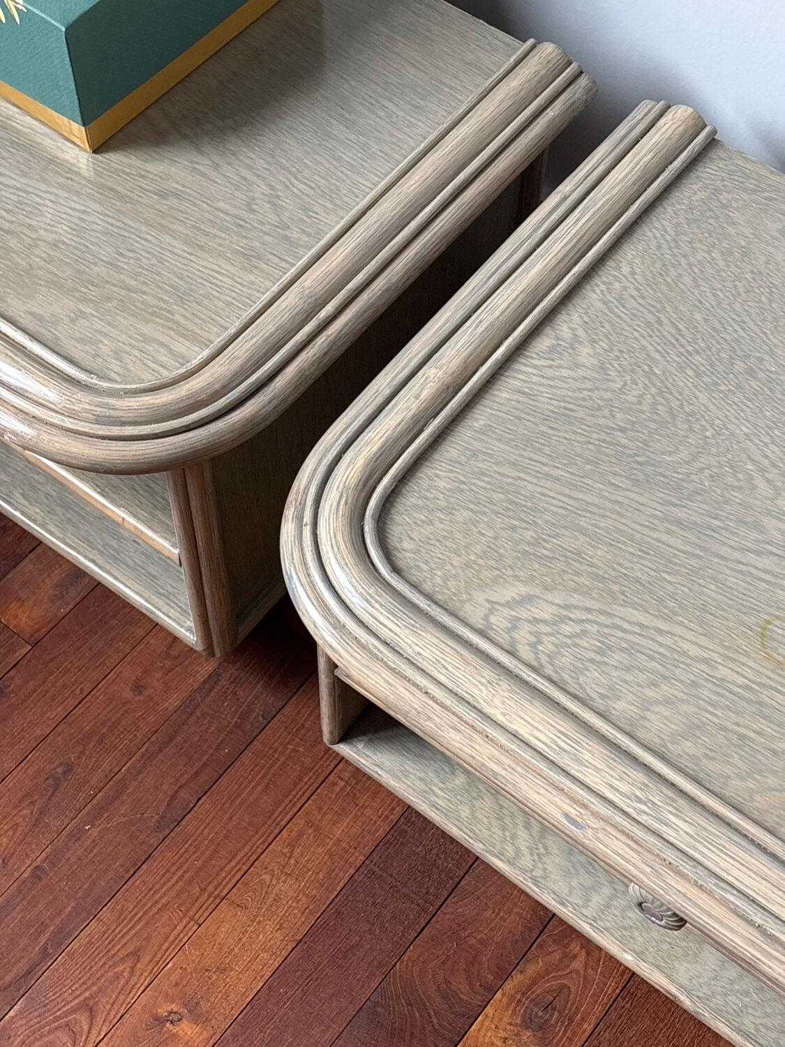 Vintage Maugrion bedside tables