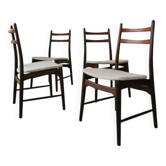 Set de 4 chaises scandinaves no