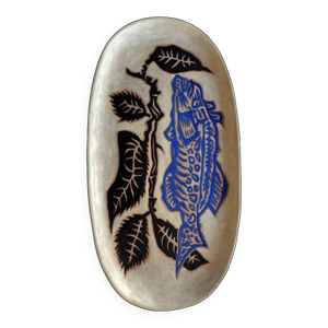 jean Lurçat, plat ovale - vers