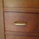 Pretty vintage chest of drawers - 4 drawers - 1960s - refined Scandinavian style - medium oak color