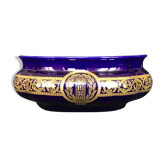 Sarreguemines earthenware fireplace garden