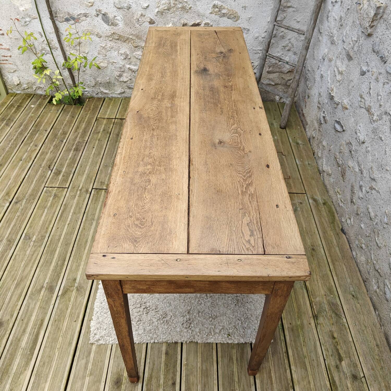 Oak farmhouse table
