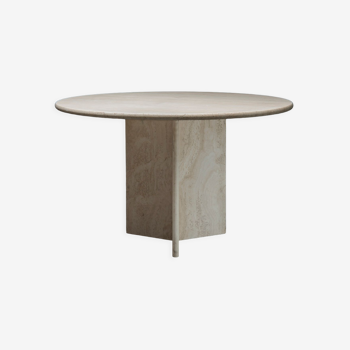 Travertine dining table Italie années 1970