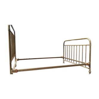 Brass and iron bed