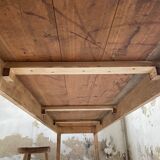 XL farmhouse table in beech and pine 3m