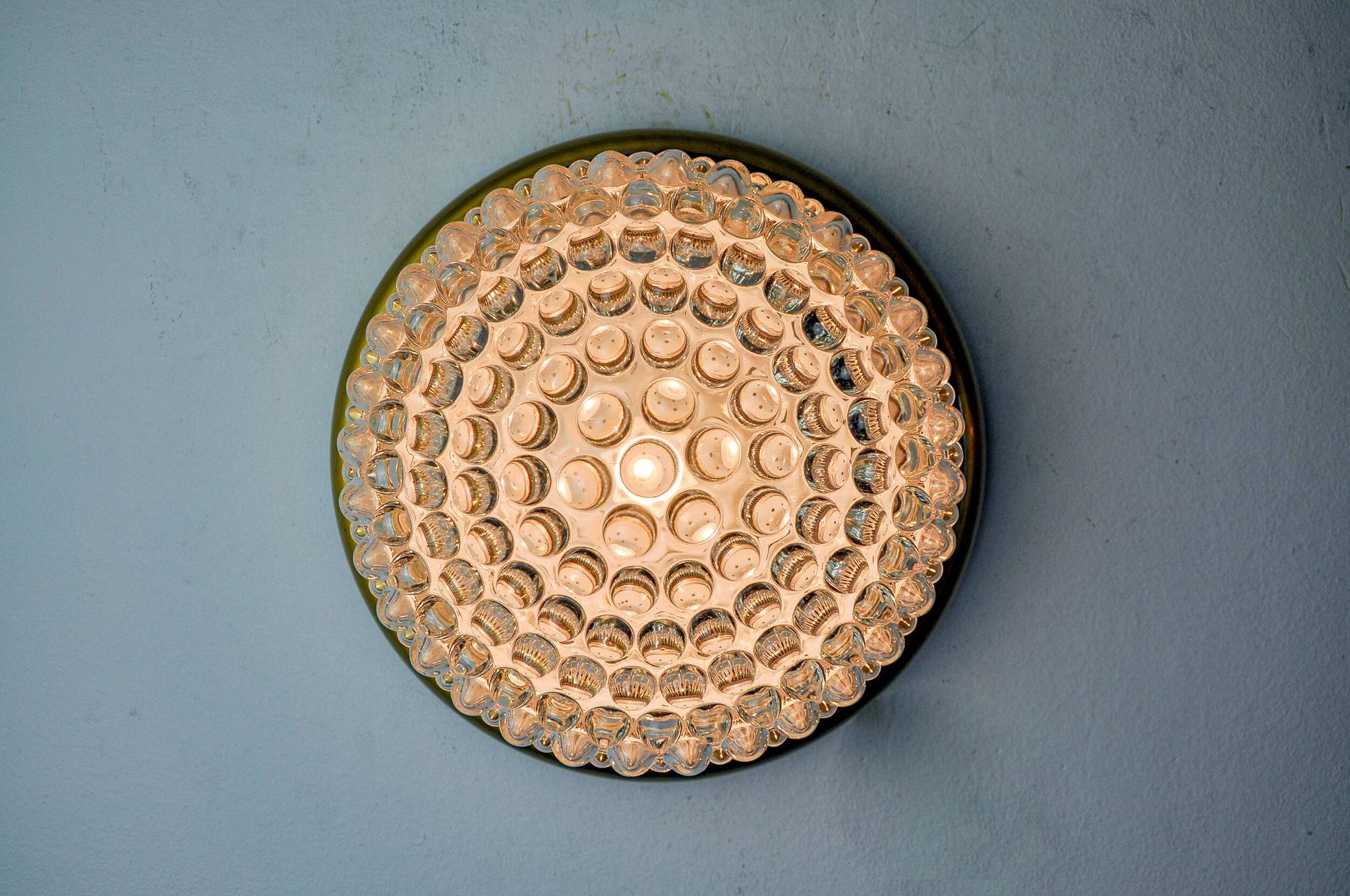 “Bulles” wall lamp for Limburg, blown glass, Germany, 1970s