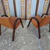 Pair of bow wood Steiner chairs
