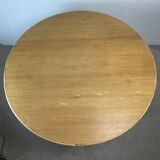 Round bamboo table