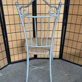 Cast iron and straw bistro chair, 1930s