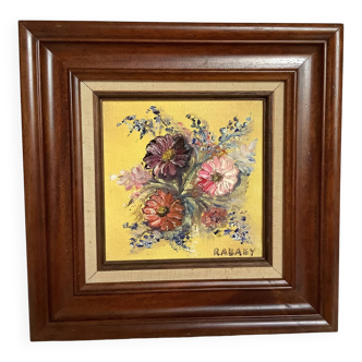 Rabaey bouquet of flowers oil painting on canvas