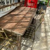 4 chaises en fer