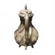 Silver-plated metal teapot